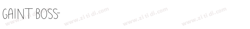 gaint boss字体转换